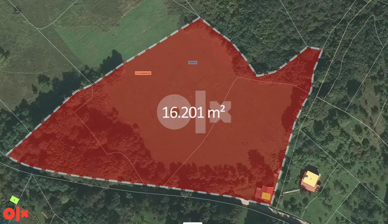 Zemljište u Zenici, Zmajevac - 16201 m2