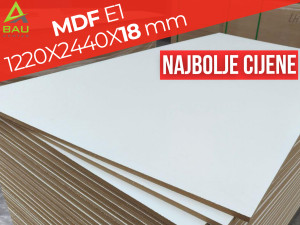 MDF PLOČE E1 1220X2440X18 mm