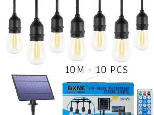 Led solarne sijalice 10 sijalica 10 m kabla + panel