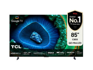 TCL 85" C855 QLED PRO Google TV 144Hz QD Mini LED 85C855