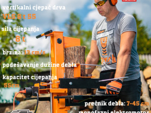 Villager vertikalni cjepač za drva VLS 8 T 55