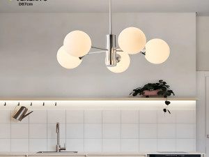 LUSTER SAFELUX VENERA-S - SREBRENI - 5 KUGLI
