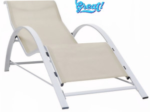 Ležaljka Platno Bež Bazen Plažu Saunčanje
