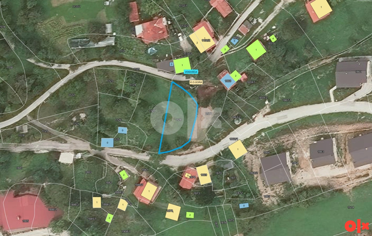 Zemljište Vogošća-Gora/Semizovac/550m2