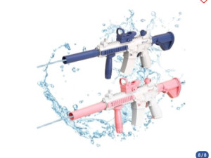 Snažna automatska dječija vodena puška M416 roza 043376