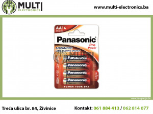 PANASONIC baterije LR6PPG4BP Alkaline Pro Power