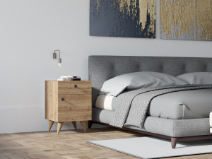 Noćni ormarić Pila - Orah