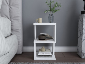 Noćni ormarić Carter - White