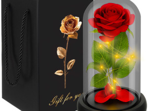 Rose in glass - shining Ruhhy 25682