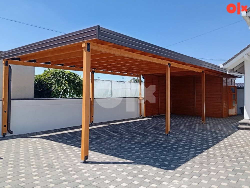 Garaža Karport Ostava Dvorišna kućica Drveni-Montažni CARPORT