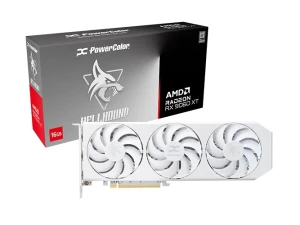POWERCOLOR RX 9060XT, 9060 XT 16GB GDDR6 Hellhound Spectral White