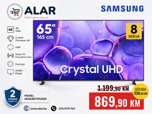 Samsung televizor TV 65 UHD 4K SMART UE65U8072FUXXH 2025