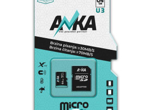 MICRO SD KARTICA 64GB U3 WS30MB/S RS70MB/S ANKA