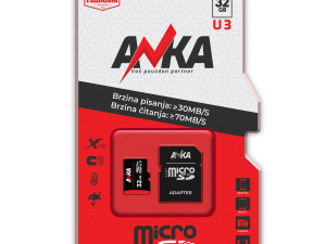 MICRO SD KARTICA 32GB U3 WS30MB/S RS70MB/S ANKA