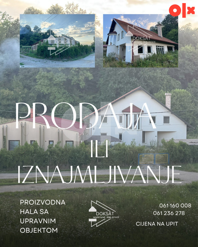 Skladišta i hale Gradačac 630m2
