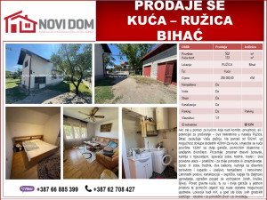 PRODAJE SE - Kuća - RUŽICA - BIHAĆ