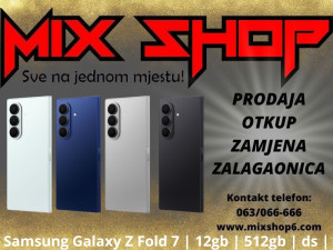 Samsung Galaxy Z FOLD 7 5G 12GB/512GB Garancija*Zamjena FOLD7 DS