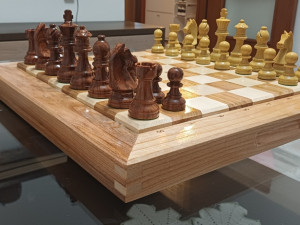 Šah, šahovski set, šahovska garnitura - DUPLE KRALJICE