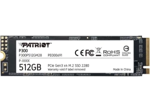 Patriot P300 SSD 512GB M.2 NVMe PCIe 4.0