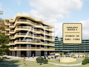 NOVOGRADNJA 52 do 110m2, Sarajevo Waves 3 - ZettaNekretnine