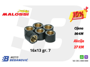 MALOSSI rolnice utezi variomata 16x13 7 gr.