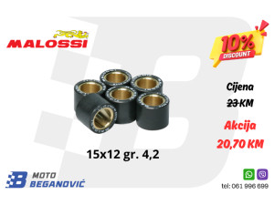 MALOSSI rolnice utezi variomata 15x12 4,2 gr.