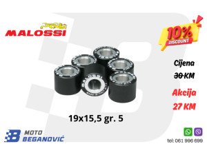 MALOSSI rolnice utezi variomata 19x15,5 5 gr.