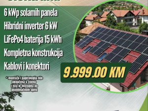 HIBRIDNA ELEKTRANA 6 KW MONOFAZNA