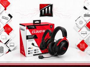 HyperX Cloud III S Wireless & Bluetooth Black & Red