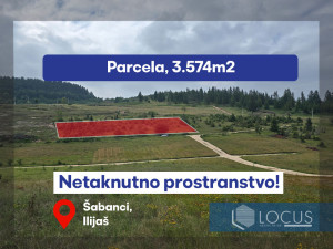 LOCUS: Zemljište 3.574m2, Šabanci, Nišići