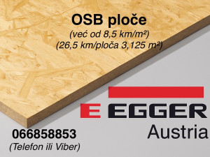 OSB ploče Egger Austria (8;10;12;15;18 i 22mm ploča/daska)