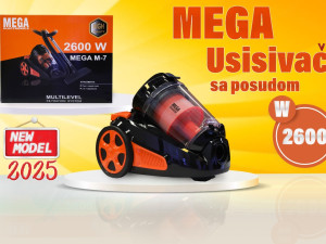 USISIVAC MEGA CIKLONSKI 2600W, AKCIJA