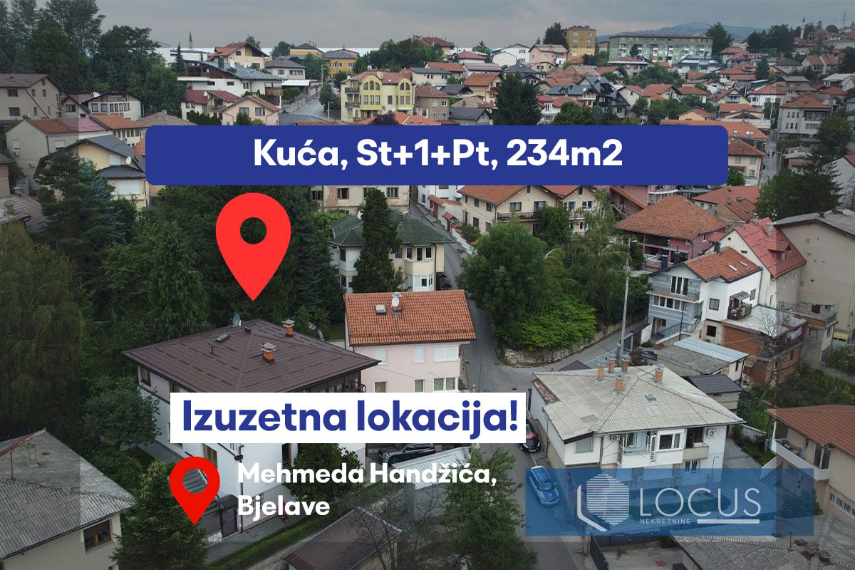 LOCUS: Kuća na izuzetnoj lokaciji, Bjelave, Centar