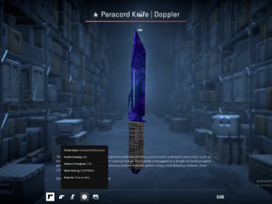 cs2 csgo skin skinovi Paracord knife doppler Sapphire