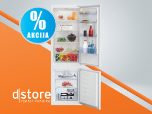 Beko Frižider/zamrzivač, ugradbeni, zapremina 27 dstore