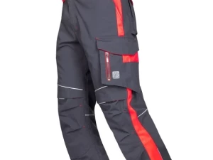 Radne hlače sivo-crvene - NEON H6404
