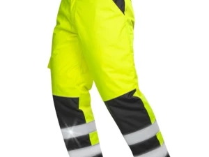 Refleksne zimske radne hlače žute - HOWARD  H8940