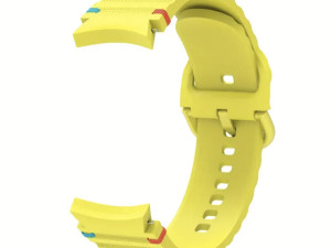 Silikonska narukvica Samsung Watch 4 5 6 7 FE Pro yellow