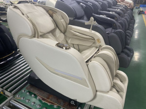 Masažna fotelja Bež 3D Masaža celog tela+Muzika**NOVO 2026**