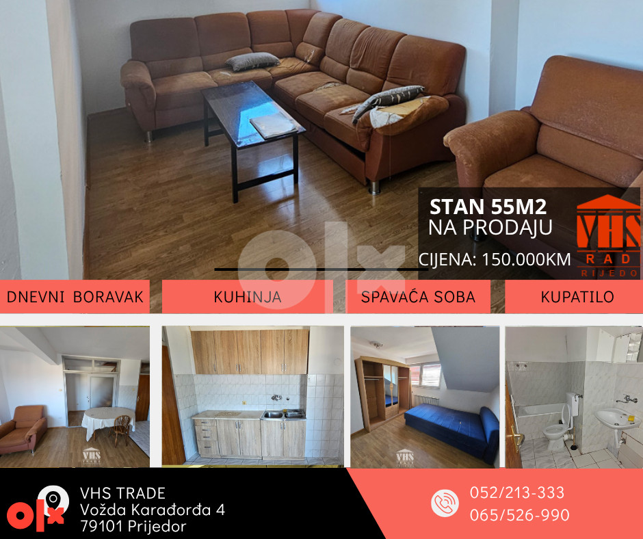 Stan Prijedor 55m2