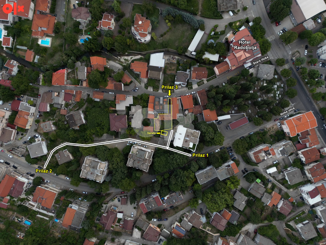 Prestižna lokacija - zemljište sa objektima i garažom