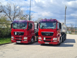 2 X MAN TGS 18.320 / SCHMITZ SKI 24 HARDOX