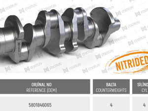Radilica Fiat Ducato 2.3 JTD 5801846065/5801846068/5802115772/