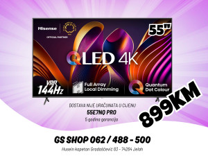 Hisense QLED Smart 55'' TV 55E7NQ PRO 144Hz