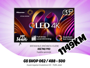 Hisense QLED Smart 65'' TV 65E7NQ PRO 144Hz
