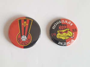 Magneti NK ČELIK i ROBIJAŠI i značka FK ČELIK (set)