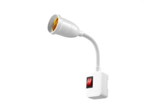 Fleksibilna lampa E27 za utičnicu sa prekidačem 043532