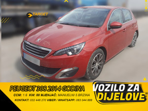 PEUGEOT 308 1.6 2014 GODINA MOTOR- DIJELOVI