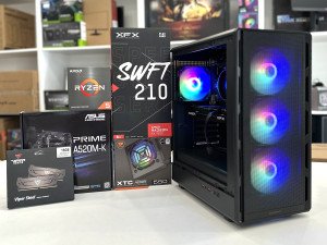 BACK2SCHOOL GAMING PC AMD RYZEN 5 5500/RX 7600 8GB/16 GB DDR4