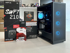 GAMING PC AMD RYZEN 5 5500/RX 7600 8GB/16GB DDR4